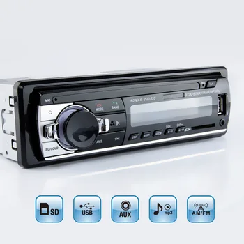 Samochodowe radio Stereo-Odtwarzacz Cyfrowy Samochodowy Bluetooth Odtwarzacz MP3 60Wx4 Radio FM Stereo Audio Muzyka USB/SD-Wejście AUX W desce Rozdzielczej