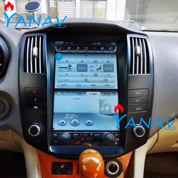 Tesla Android Stereo GPS Nawigacja Radio Samochodowe Do Lexus RX RX300 RX330 RX350 RX400H 2004-2008 Odtwarzacz Multimedialny Magnetofon