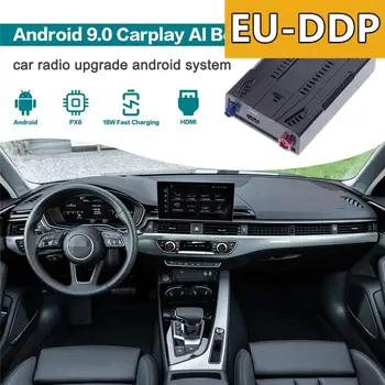 128 GB Carplay Ai Box Radio Samochodowe Aktualizacja Android Auto Do Audi A4 A4L 2017 2018 2019 2020 Stereo Inteligentny Odtwarzacz Multimedialny WiFi