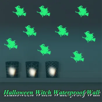 Naklejka Na Ścianę Wodoodporna Naklejka Na Ścianę Halloween Luminou Samoprzylepna Naklejka Domu Wystrój Ściany Naklejki