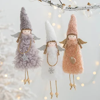 2023 Lalka Anioł Ozdoby Świąteczne Śmieszne Świąteczne Dekoracje dla Domu Garland Christmas Tree Decor Dziecięce Zabawki Prezenty