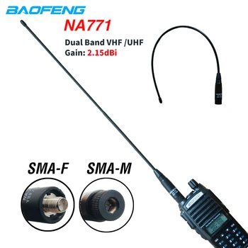 Antena Baofeng NA-771 SMA-F SMA-M Двухдиапазонная Elastyczna Antena VHF/UHF 144/430 Mhz do radia UV-5R UV-82 BF-888S UV82 uv5r